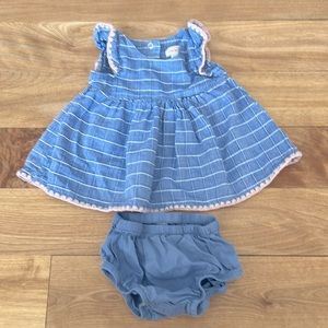 Newborn dress and bloomers